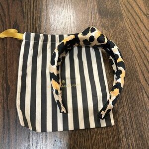 Lele Sadoughi Knotted Headband in Leopard Print